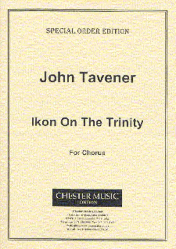 John Tavener Ikon On The Trinity Gemischter Chor mit Begleitung