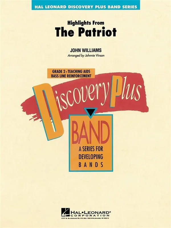 John Williams Highlights From The Patriot (Arr. Johnnie Vinson) Blasorchester