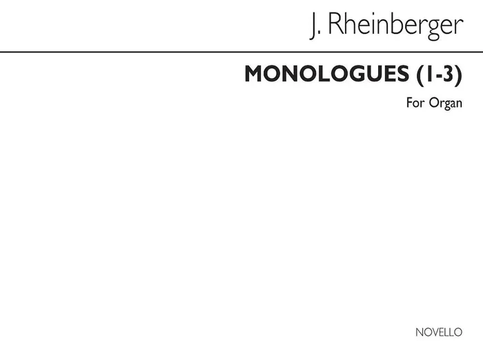 Josef Rheinberger Monologues Nos.1-3 Orgel