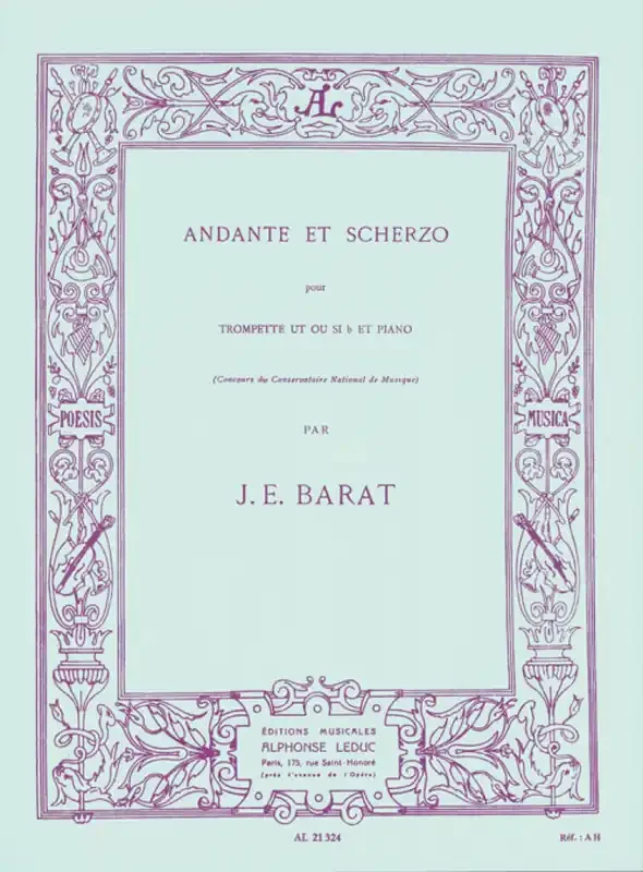 Joseph Edouard Barat Andante & Scherzo Trompete mit Begleitung