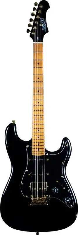 JS400 Electric Guitar – Black (Gold Hardware)