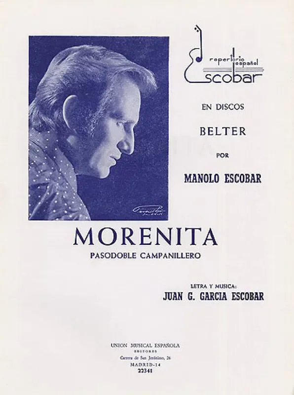 Juan Gabriel Garcia Escobar Morenita (Pasodoble Campanillero) Gesang mit Klavier