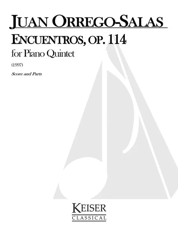 Juan Orrego-Salas Encuentros Streichquartett