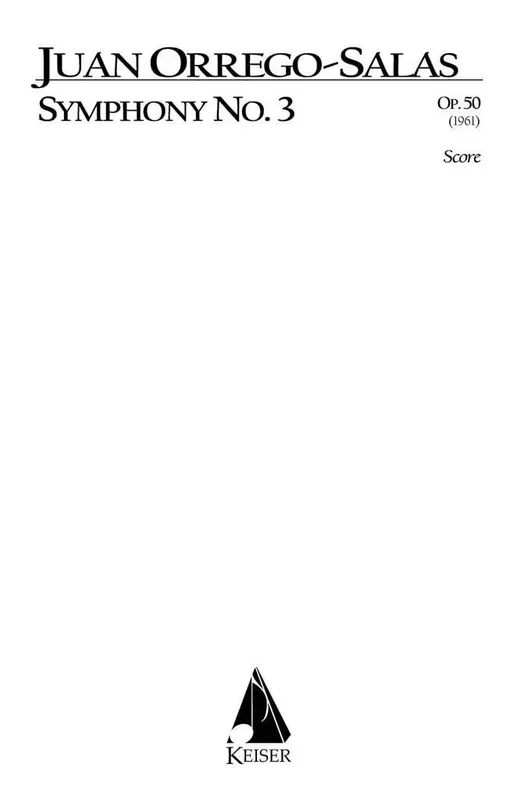 Juan Orrego-Salas Symphony No. 3, Op. 50 Orchester
