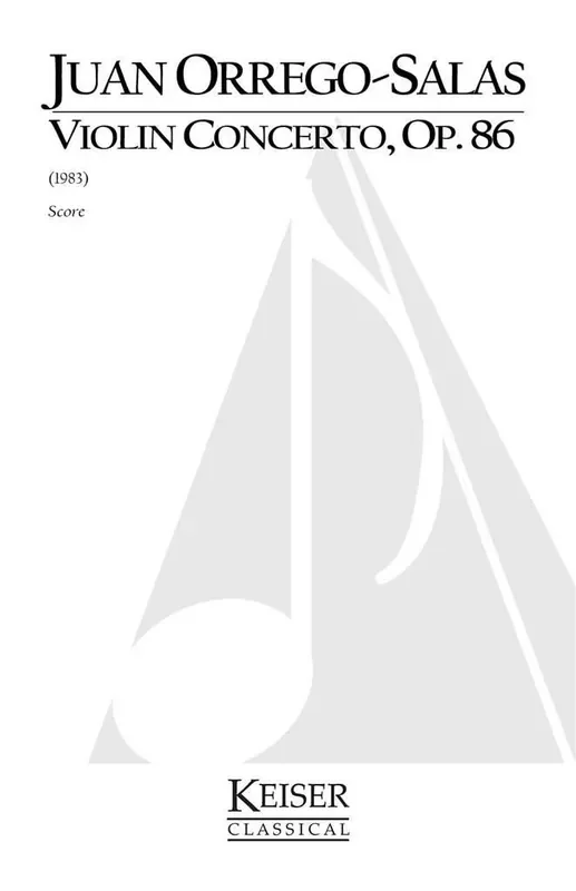 Juan Orrego-Salas Violin Concerto, Op. 86 Orchester mit Solo