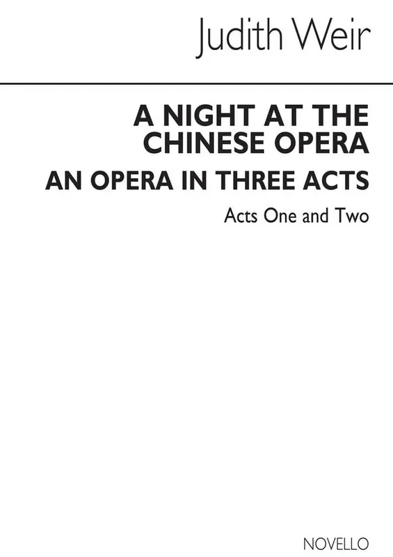 Judith Weir A Night At The Chinese Opera (Miniature Score) Gemischter Chor mit Ensemble