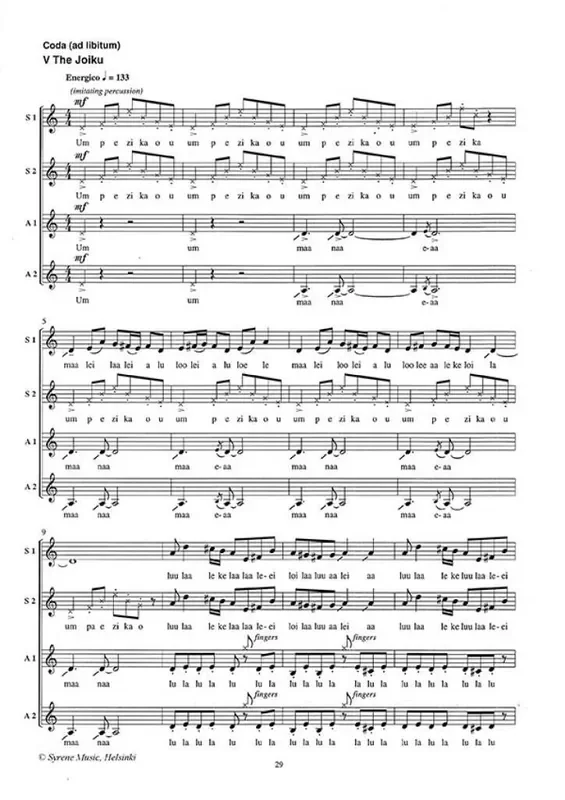 Jukka Linkola The Joiku Frauenchor mit Begleitung