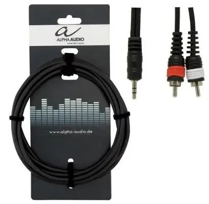 Kabel Stereoklinke auf 2xCinch 1,5m