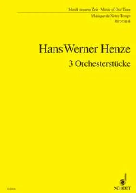 Karl Amadeus Hartmann 3 Pieces for Orchestra Orchester