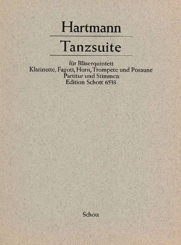 Karl Amadeus Hartmann Dance Suite Kammerensemble