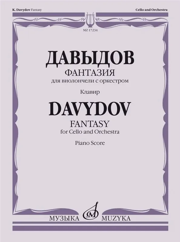 Karl Davydov Fantasy for Cello and Orchestra Orchester mit Solo