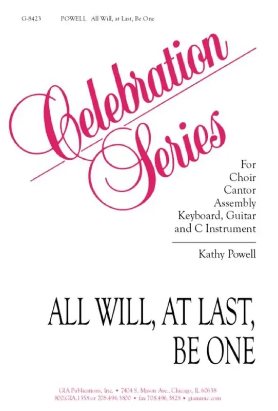 Kathy Powell All Will, at Last, Be One – Instrument edition Gemischter Chor mit Ensemble