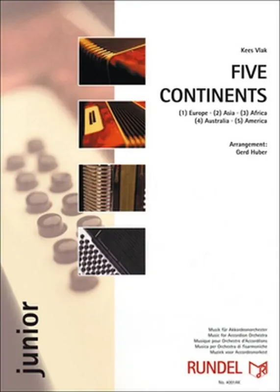 Kees Vlak Five Continents (Arr. Gerd Huber) Akkordeon Ensemble