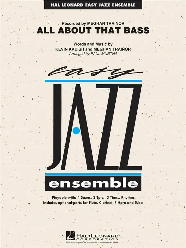 Kevin Kadish All About That Bass (Arr. Paul Murtha) Jazz Ensemble