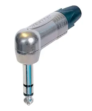 Klinkenstecker 6.3mm Stereo gewinkelt Neutrik NP-3RX
