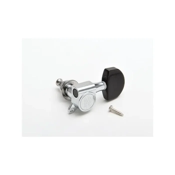 KLUSON “Ebony” Round-Backs Chrome 3+3