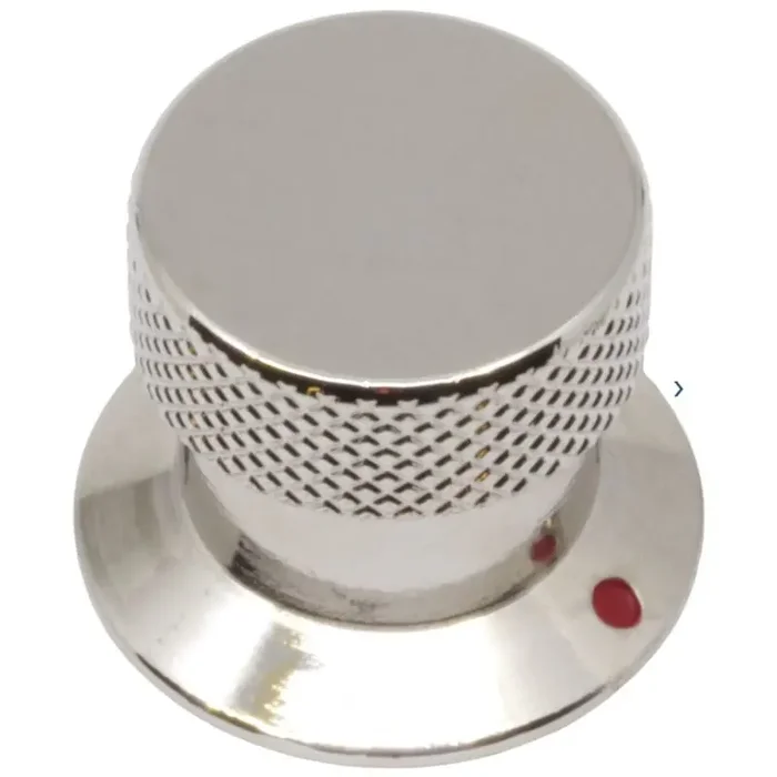 Knob – Metal, Set Screw, Chrome Plated, Vox Style, Type Blank