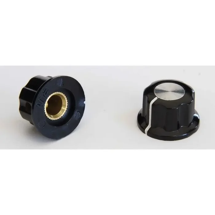 knob for pots, Black-Silver