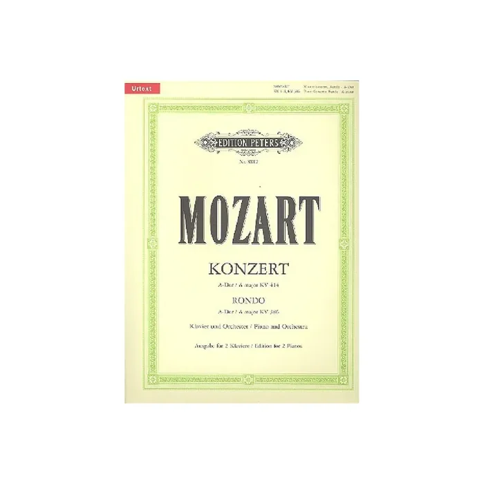 Konzert A-Dur KV414, Rondo KV386 für Klavier und Orchester
