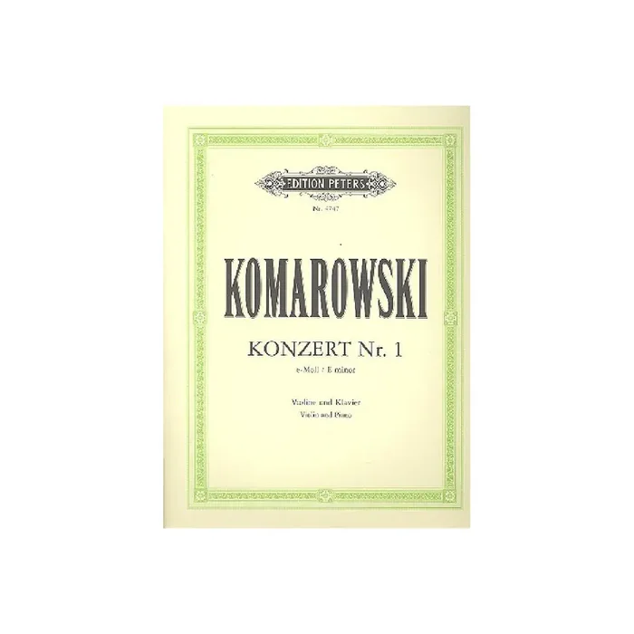Konzert e-Moll Nr.1 für Violine und Orchester