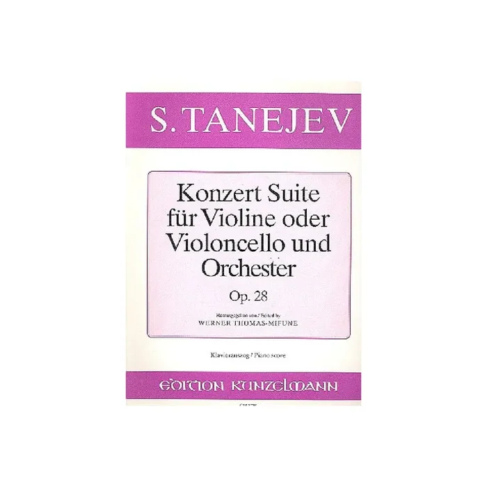 Konzertsuite op.28 für Violine (Violoncello)