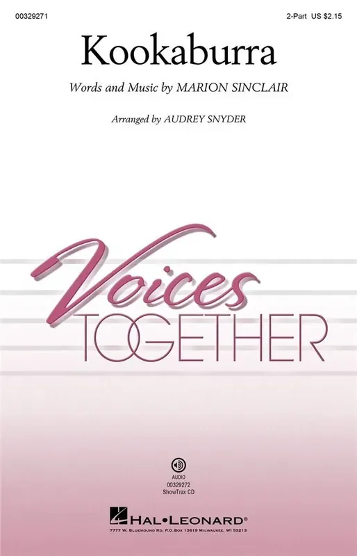 Kookaburra Gemischter Chor mit Begleitung