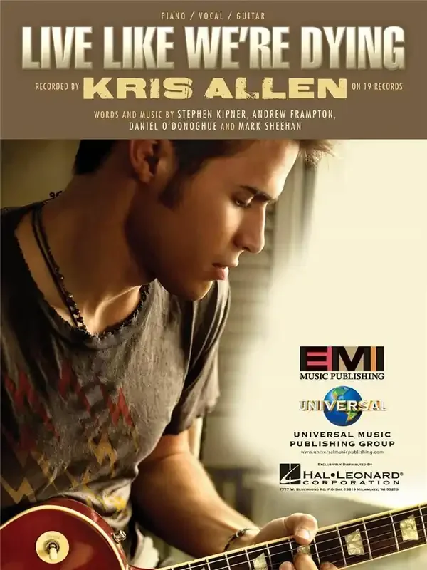 Kris Allen Live like We‘re Dying Gesang mit Klavier