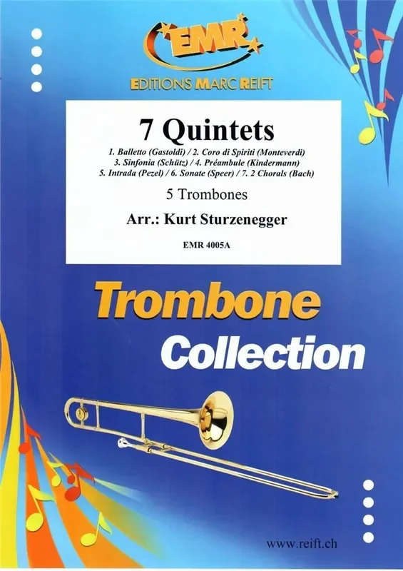 Kurt Sturzenegger 7 Quintettes de la Renaissance et du Baroque Posaune Ensemble