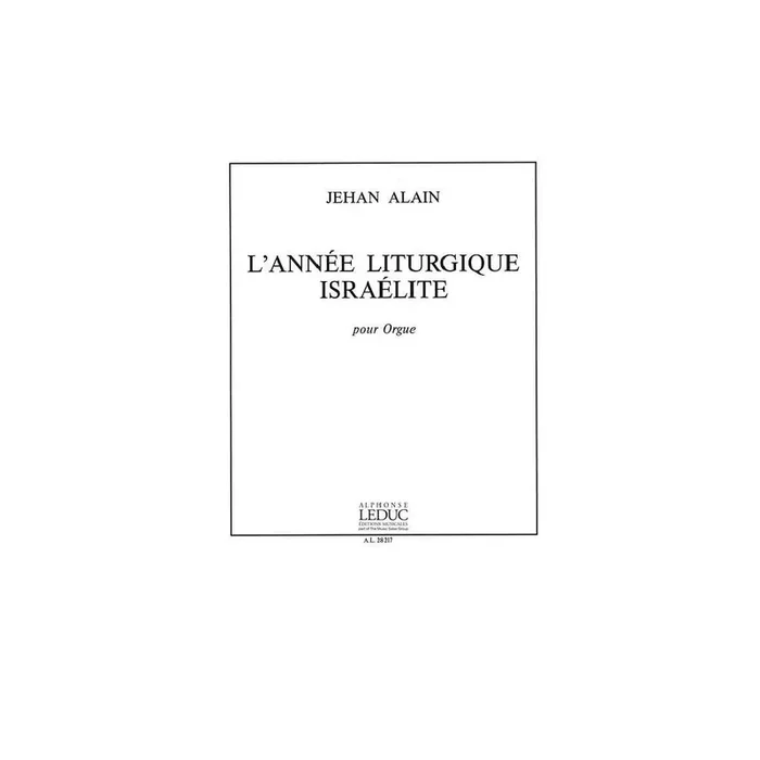 L‘année liturgique israelite