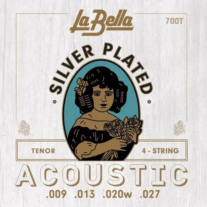La Bella 700T Acoustic Tenor Guitar silv