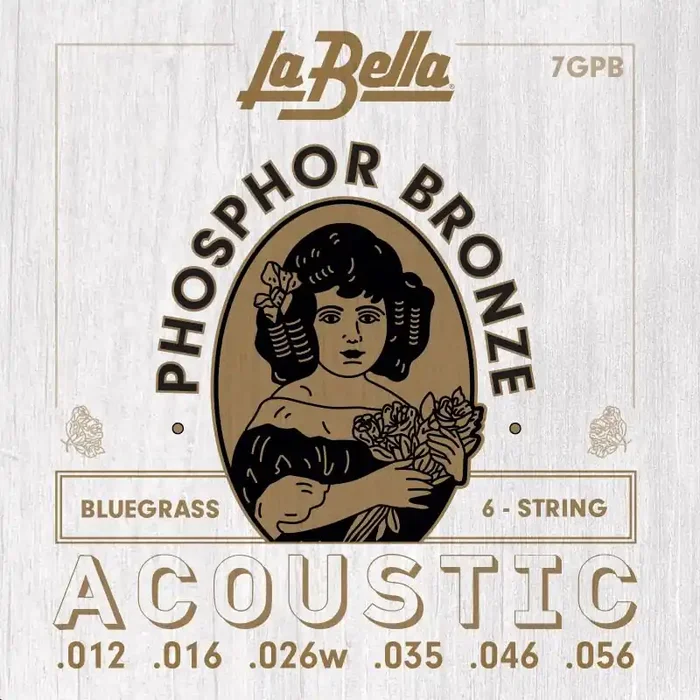 La Bella 7GPB Phosphor Bronze 012/056