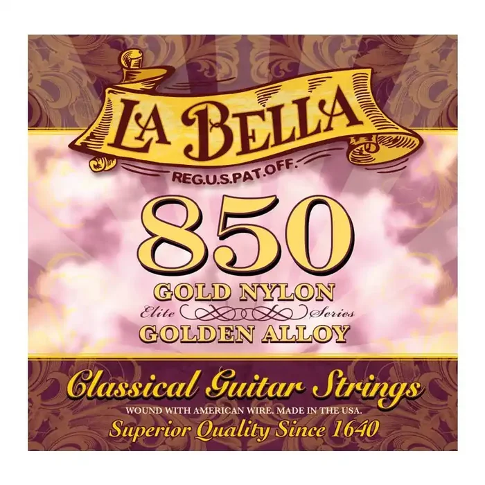 La Bella 850 Concert Classic Golden Alloy