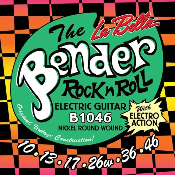 La Bella Bender string set electric, nickel wound, light, 010-013-017-026w-036-046