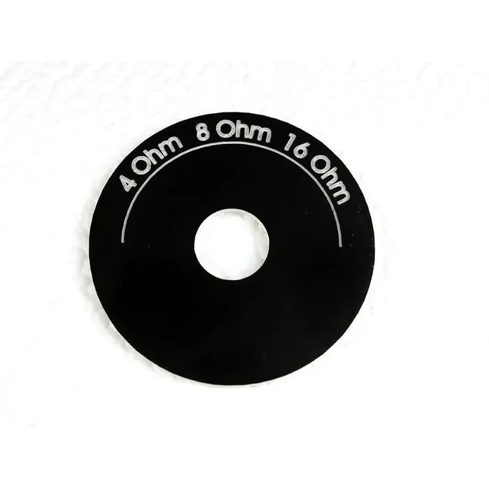 Label „Impedance“, round, black