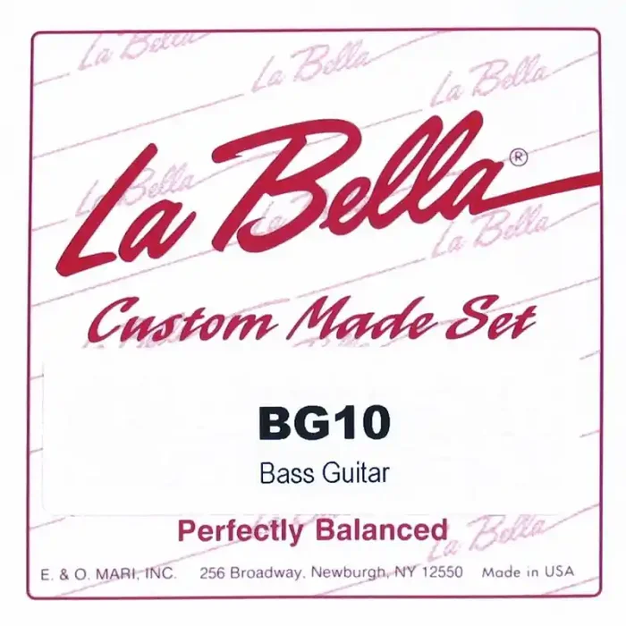 LaBella Multi-Size Guitars snarenset 6-snarige basgitaar, 700mm mensuur, clear nylon trebles, silverplated basses