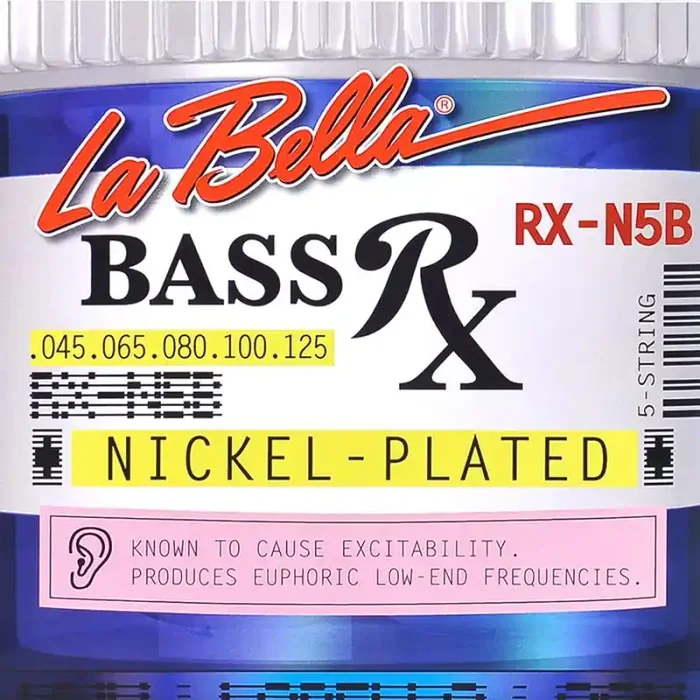 LaBella RX Series snarenset 5-snarige basgitaar, nickel round wound, 045-065-080-100-125