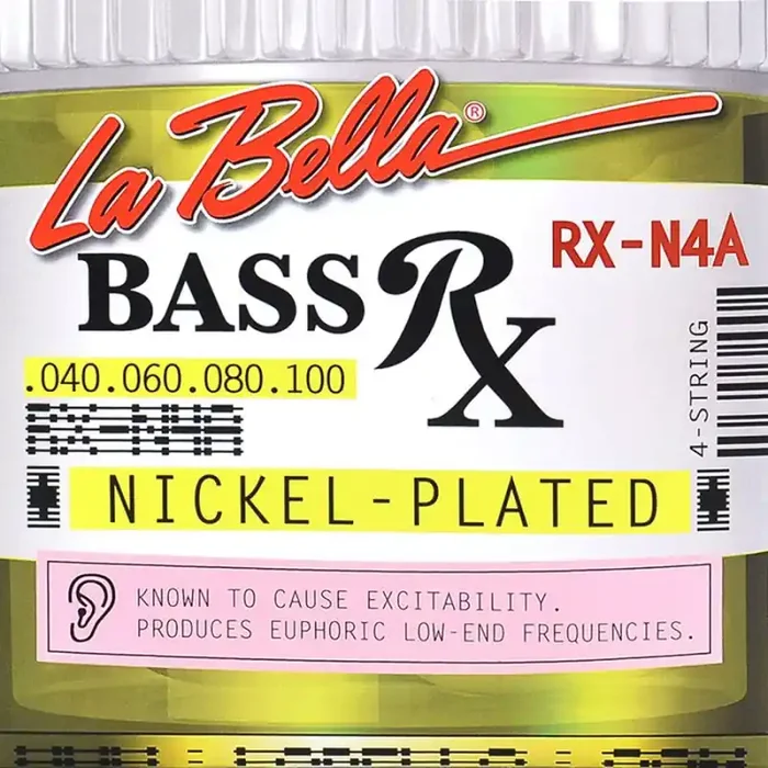 LaBella RX Series snarenset basgitaar, nickel round wound, 040-060-080-100