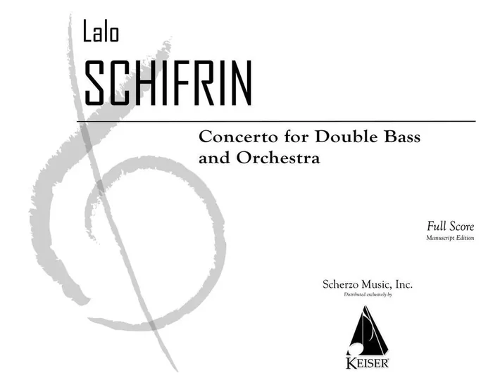 Lalo Schifrin Concerto for Double Bass and Orchestra Orchester mit Solo