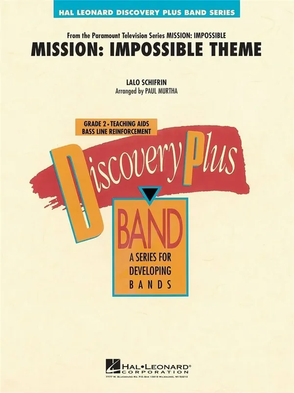 Lalo Schifrin Mission Impossible Theme (Arr. Paul Murtha) Blasorchester