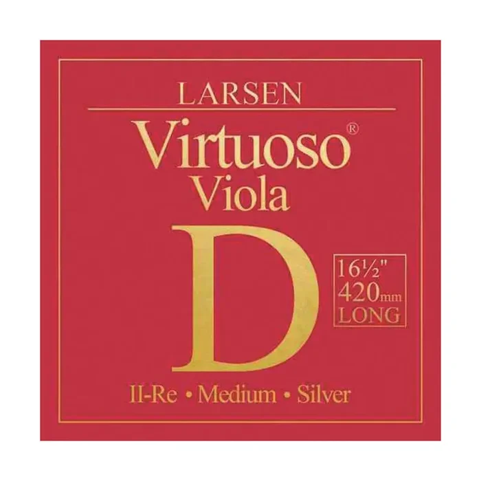 Larsen Viola-Saiten extra-lange 420mm Mensur, medium tension, Satz Schlinge medium