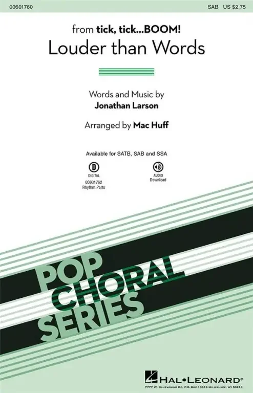 Larson, Jonathan Louder Than Words