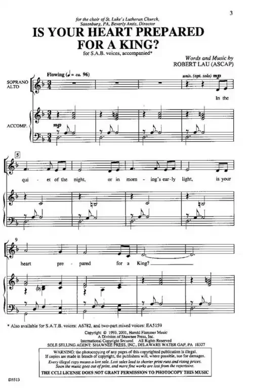 Lau, Robert Is Your Heart Prepared for a King?