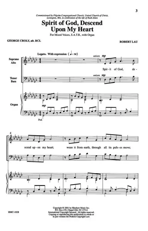 Lau, Robert Spirit Of God Descend Upon My Heart
