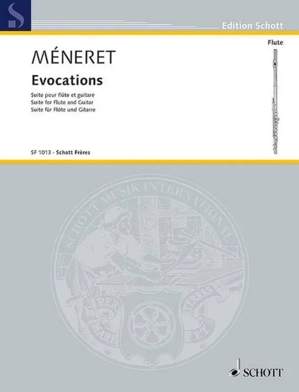 Laurent Méneret Evocations Flöte mit Begleitung