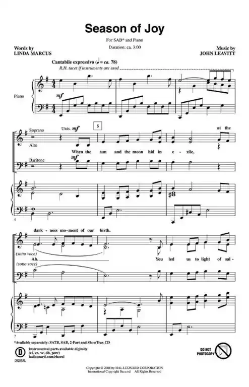 Leavitt, John Season of Joy