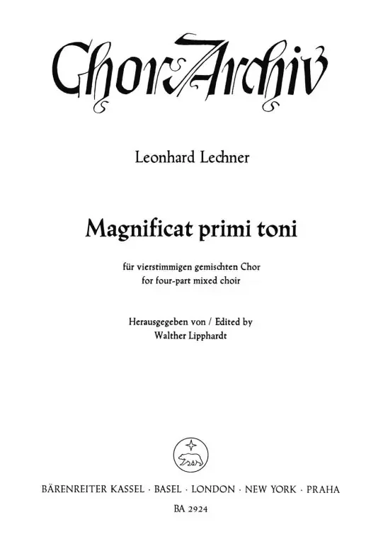 Lechner, Leonhard Magnificat primi toni