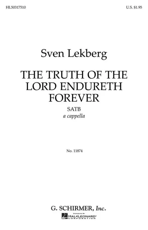Lekberg, S. Truth Of The Lord Endureth Forever
