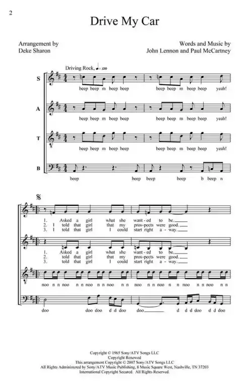 Lennon, John Drive My Car