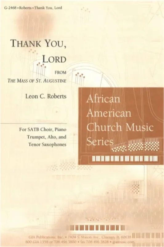 Leon C. Roberts Thank You, Lord Gemischter Chor mit Klavier/Orgel