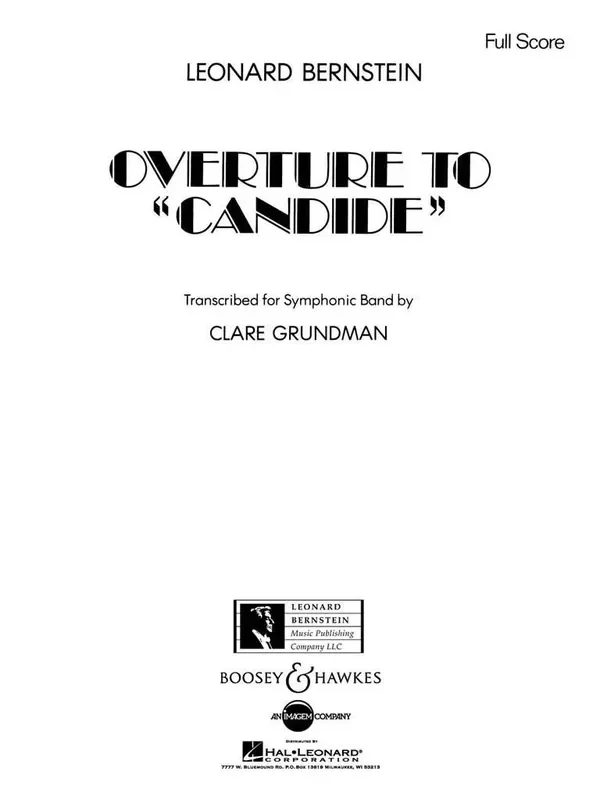 Leonard Bernstein Candide Overture (Arr. Clare Grundman) Blasorchester